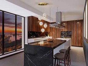 Lustra cu 5 pendule LED design modern Austral SV-354196