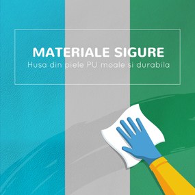 HOMCOM Joc de Constructie pentru Copii 1-3 Ani din Piele PU și Umplutură EPE, 40.6x40.6x20.3 cm, Multicolor | Aosom Romania