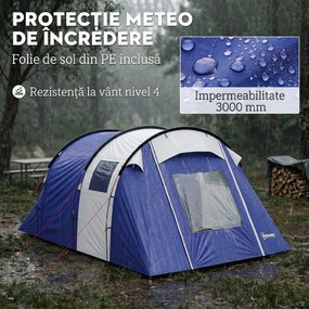 Outsunny Cort familial mare cu verandă | Aosom Romania