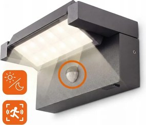 Aplică LED de exterior cu senzor LED/25W/230V IP54, neagră