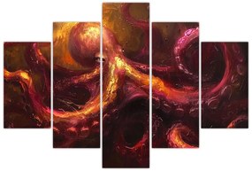 Tablou - Octopus, pictură în ulei (150x105 cm)