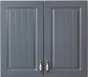 Corp superior 80 cu 2 usi Zebra MDF gri dungi