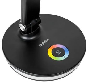 Lampă LED RGB reîncărcabilă de masă cu funcție de acumulator extern LED/12W/5V 2800-6000K negru