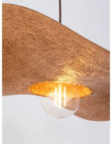 Lustră pe cablu KAPELLO 1xE27/60W/230V d. 55 cm maro/cupru