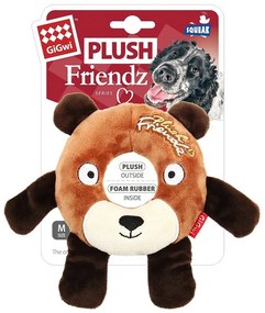 GiGwi Squeaky jucărie pentru câini Plush Friendzurs, 17 x 16 x 2,5 cm