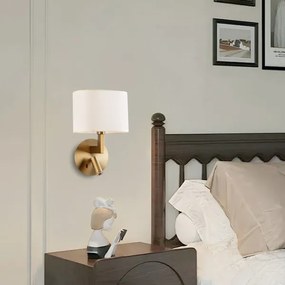 Lampă LED de perete Brilagi DAYA 1xE14/40W/230V + LED/3W crem/auriu