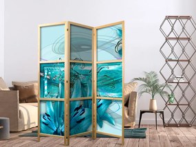 Paravan japonez - Lilies in Pale Blue I