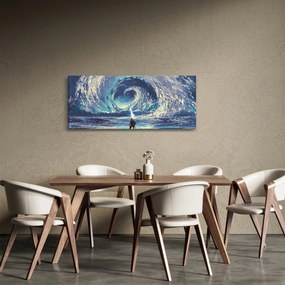 Tablou - Ilustrație a unui băiat cu o suliță (120x50 cm)