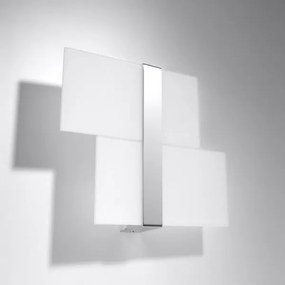 Aplică perete MASSIMO 2xG9/40W/230V alb/crom