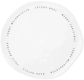 Räder Farfurie din portelan Culoare Alba, MERRY CHRISTMAS
