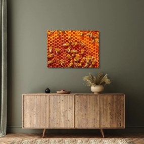 Tablou pe sticlă - Fagure de miere (70x50 cm)