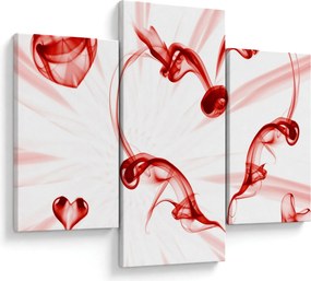 Tablou cu inima din fum (90x60 cm)