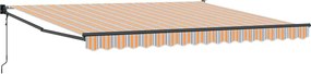 vidaXL Cortina Retractabilă Multicolour 400 × 300 cm