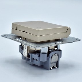 Priza simpla cu capac, 16A, protectie copii, IP20, Bronz, Panasonic Arkedia Slim / Karre Plus