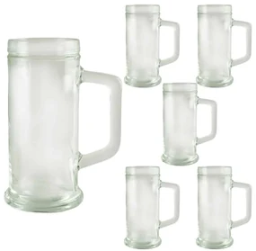 Set 6 halbe de bere Pure 500 ml, Transparent