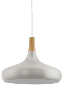 Eglo 901182 - Lustră suspendată SABINAR, 1x E27/40W/230V, Ø 40 cm, argintiu