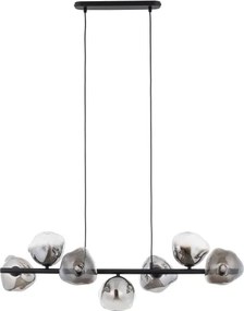 Brilagi - Lustru suspendat pe cablu VULCANO 7xG9/8W/230V negru/negru fumuriu