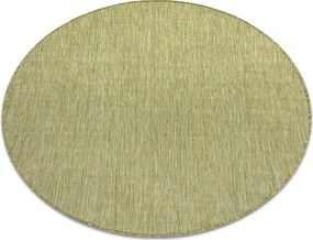 Covor SISAL SION cerc A5165A Melanj țesute plate verde