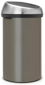 Cos de gunoi Brabantia Touch Bin 647249, 60 L, Deschidere lina si silentioasa, Gri