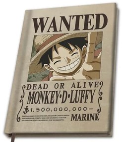 Carnet One Piece - Wanted Luffy