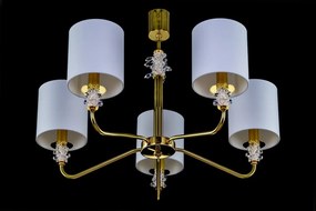 Candelabru 5 brate LUX design modern, Cristal Bohemia Exclusive TRINITY 01-CH