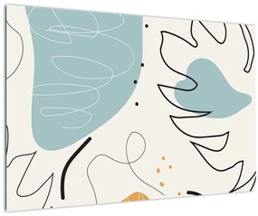 Tablou - Ilustrație de frunze (90x60 cm)