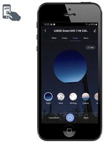 Bec LED inteligent E27 reglabil G95 11W 900lm 2200-4000K RGB