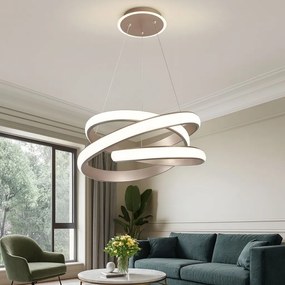 Pendul LED Model 5005 cu Telecomanda – 3 Tipuri de Lumina, Inaltime Reglabila, 262W, Gri