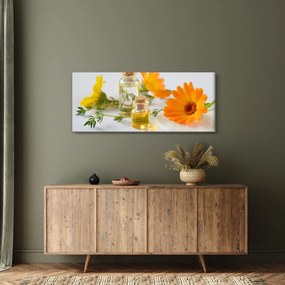 Tablou cu flori portocalii (120x50 cm)