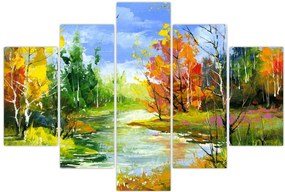 Tablou - Peisaj - pictură (150x105 cm)