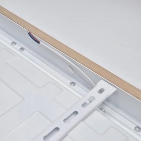 Brilagi - Plafonieră LED pentru baie WOODY FRAME LED/50W/230V 60x60 cm IP44 stejar