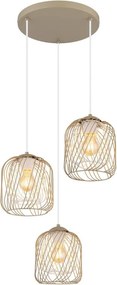 Globo 15965-3HR - Lustră suspendată pe cablu DICHTI, 3xE27/40W/230V