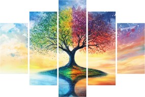 Tablou – Arbore pictat al anotimpurilor (150x105 cm)