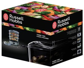 Aparat de gatit cu aburi Russell Hobbs 19270-56, 800W, 9l, Timer, Inox / Negru