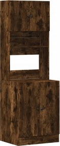 vidaXL Dulap de bucătărie stejar fumuriu, 60x50x180 cm, lemn prelucrat