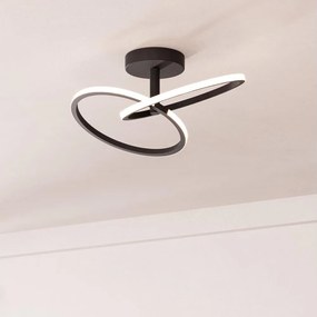 Eglo 902144 - Plafonieră LED CONGIUNTI, 12 W, 230 V, 2700/4000/6500 K, negru