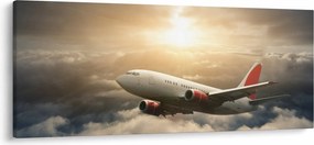 Tablou - Avion în nori (120x50 cm)