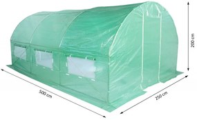Solariu 250  x 500 cm (12,5 m2) - verde