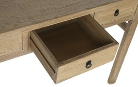 Consola din lemn masiv, natur, cu sertare, Meadow