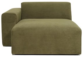 Modul pentru canapea verde din catifea reiată (partea stângă ) Sting - Scandic