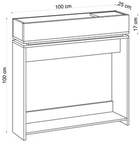 Masă decorativă Puppa Sapphire Oak