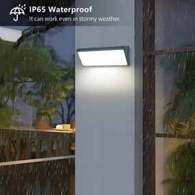 Brilagi - Aplica LED de exterior TRIANGLE LED/42W/230V, antracit, IP65