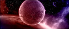 Tablou - Planetă (120x50 cm)