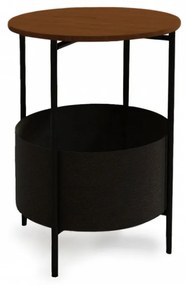 Masuta Auxiliara, PAL Melaminat / Metal, Rosenheim, Nuc / Negru