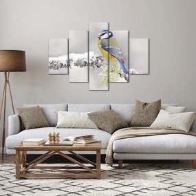 Tablou - Tit albastru în pădure (150x105 cm)