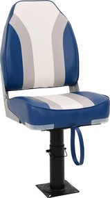 vidaXL Set cu scaun pentru barcă, pliabil, 2 piese, spătar înalt