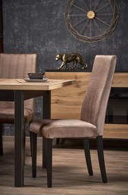 Masa patrata Tiago extensibila L90-125 cm stejar craft/negru