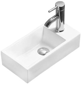 Mexen Inez chiuvetă blat stânga 40 x 20 cm, Albă - 21484000L