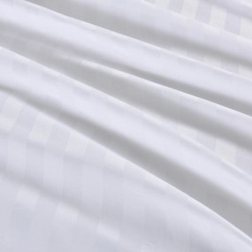 Lenjerie de pat hoteliera din microfibra alba, JASMINE - banda de 2 cm Dimensiune lenjerie de pat: 70 x 80 cm | 140 x 200 cm