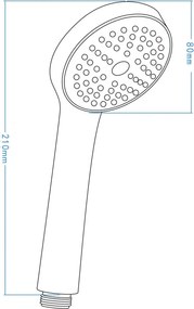 Loco Pară de duș, 1-funcție Finisaj: Crom NLC_051S